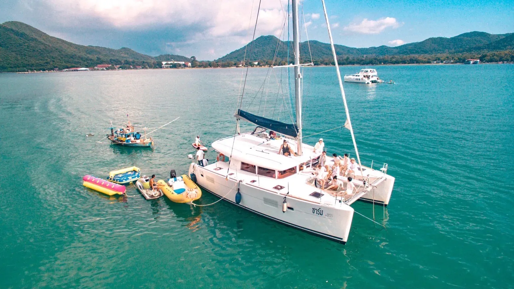 Charm, 45 ft yacht departing Ocean Marina