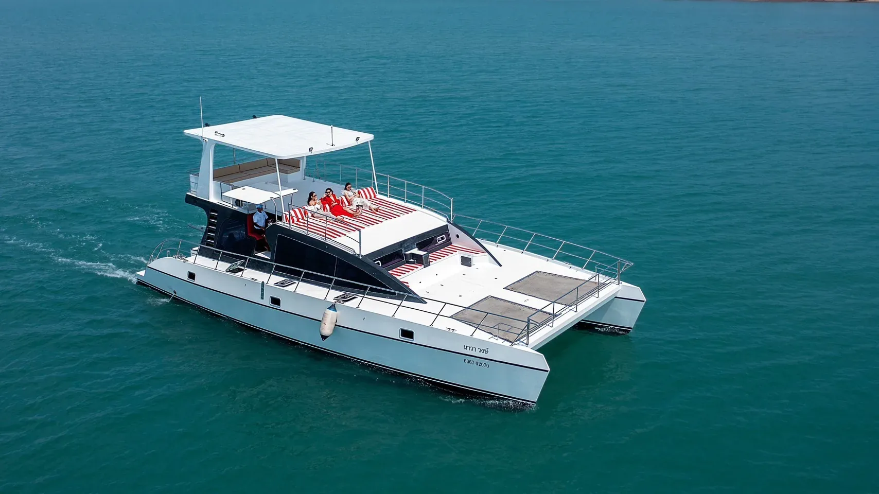 Nawa, 50 ft yacht departing Ocean Marina
